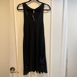 Ladies Lisli Jumper Dress Black Size M $278 Sleeveless Dress with Beaded Details